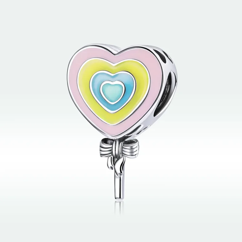 (imagine pentru) Talisman Tip Pandora Dragoste Lollipop din argint - SCC1746 - Vizualizare 5