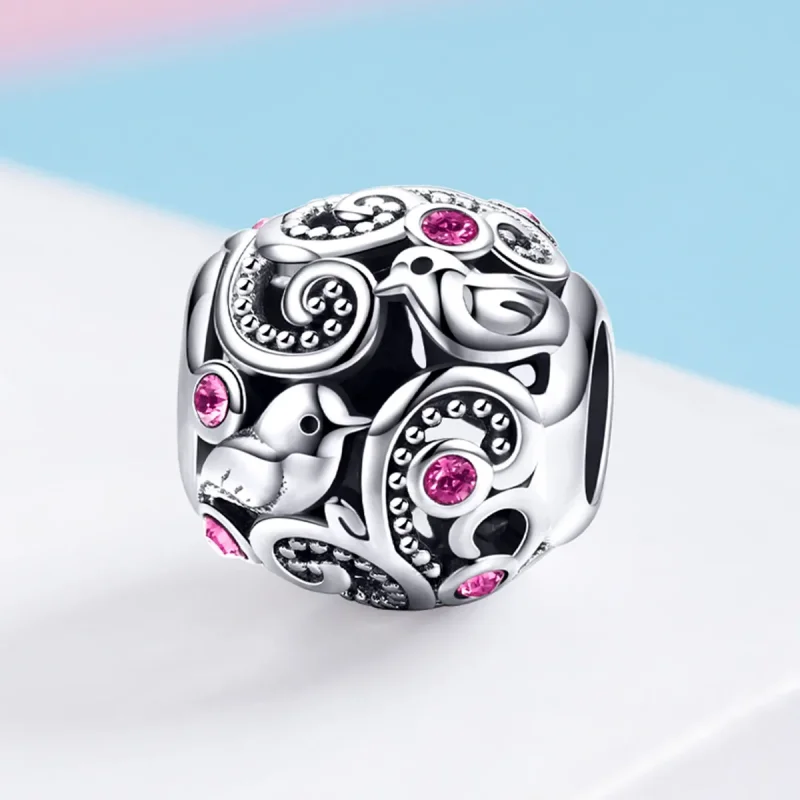 (imagine pentru) Talisman Tip Pandora Dragoste Messenger din argint - SCC1014 - Vizualizare 2