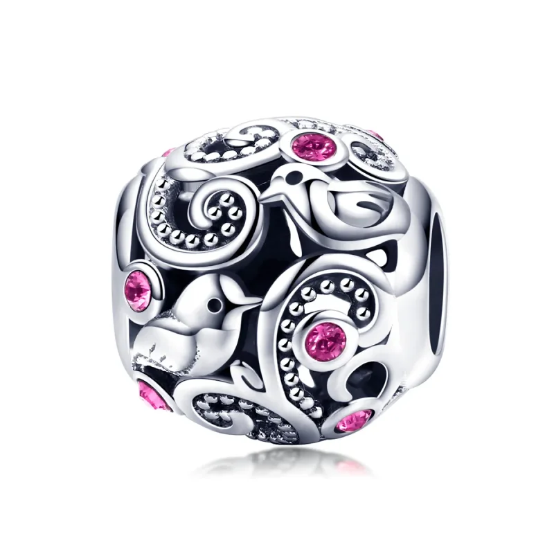 (imagine pentru) Talisman Tip Pandora Dragoste Messenger din argint - SCC1014