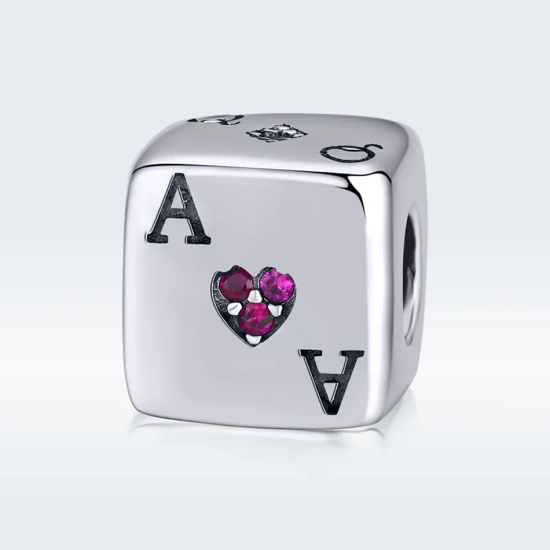 (imagine pentru) Talisman Tip Pandora Dragoste zaruri din argint - SCC1440 - Vizualizare 5