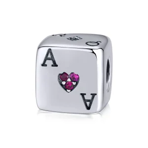 (imagine pentru) Talisman Tip Pandora Dragoste zaruri din argint - SCC1440