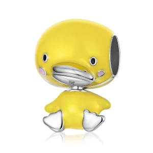 (imagine pentru) Talisman Tip Pandora Duck Galben din argint - SCC1501
