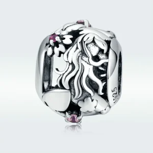 (imagine pentru) Talisman Tip Pandora Elfi de flori din argint - SCC1449