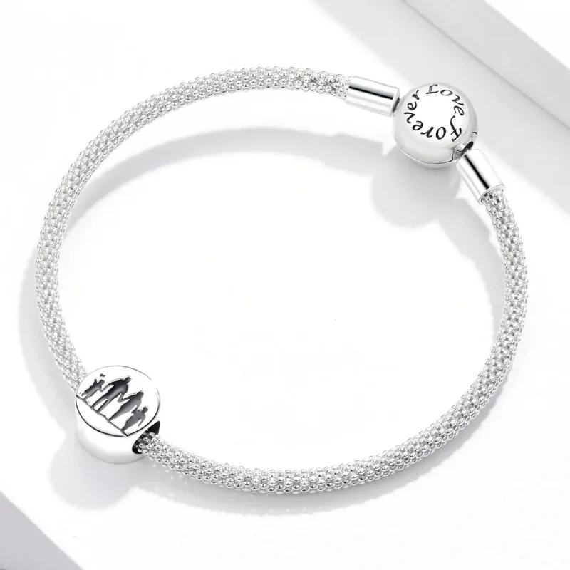 (imagine pentru) Talisman Tip Pandora Familia caldă din argint - SCC1662 - Vizualizare 3