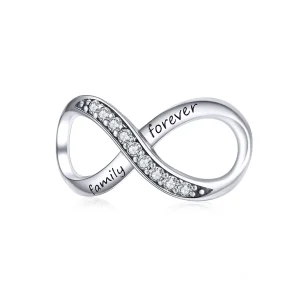 (imagine pentru) Talisman Tip Pandora Familie pentru totdeauna din argint - SCC1146