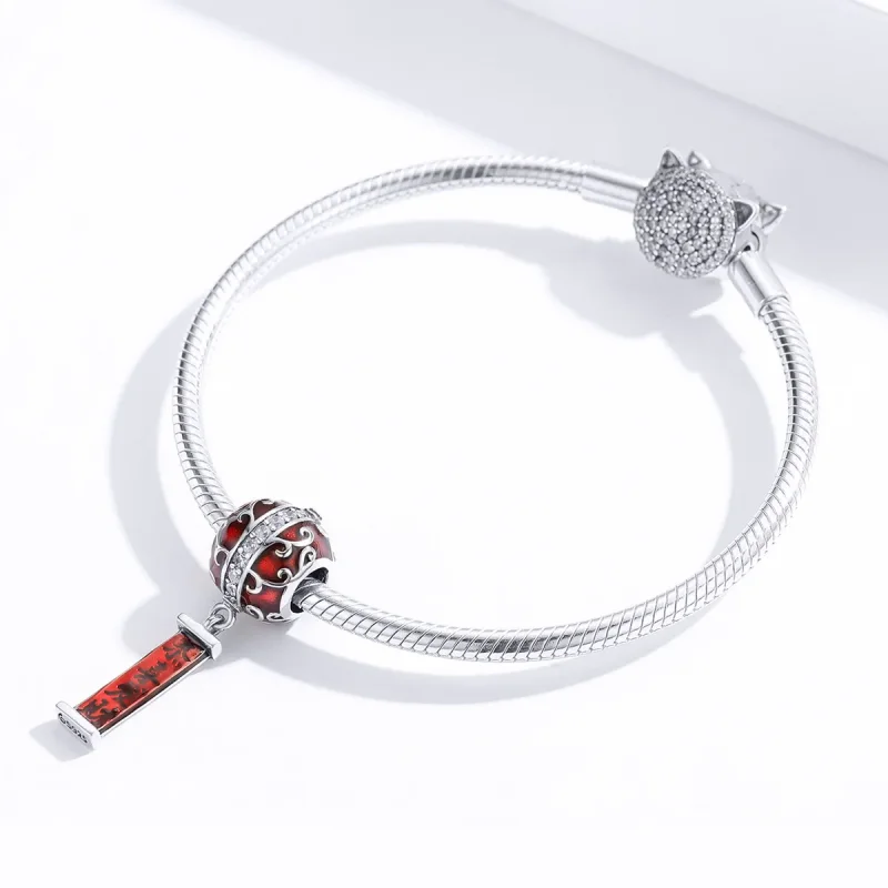 (imagine pentru) Talisman Tip Pandora Felinar din argint - BSC134 - Vizualizare 2