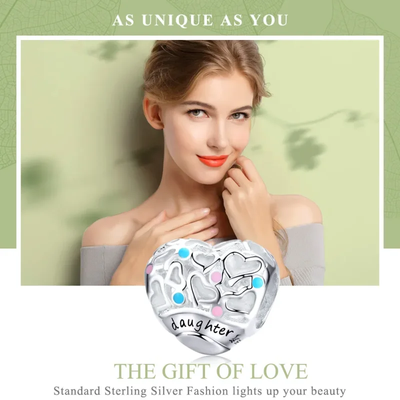 (imagine pentru) Talisman Tip Pandora Fiică din argint - SCC1152 - Vizualizare 2