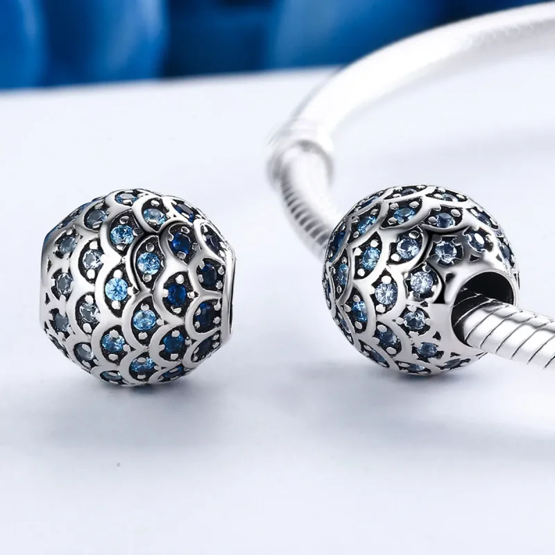(imagine pentru) Talisman Tip Pandora Fiica lui Ocean din argint - SCC169 - Vizualizare 5