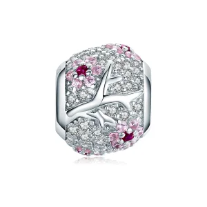 (imagine pentru) Talisman Tip Pandora Floare de prun din argint - BSC153