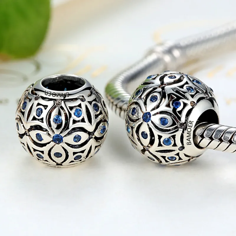 (imagine pentru) Talisman Tip Pandora Floarea de vară din argint - SCC059 - Vizualizare 4