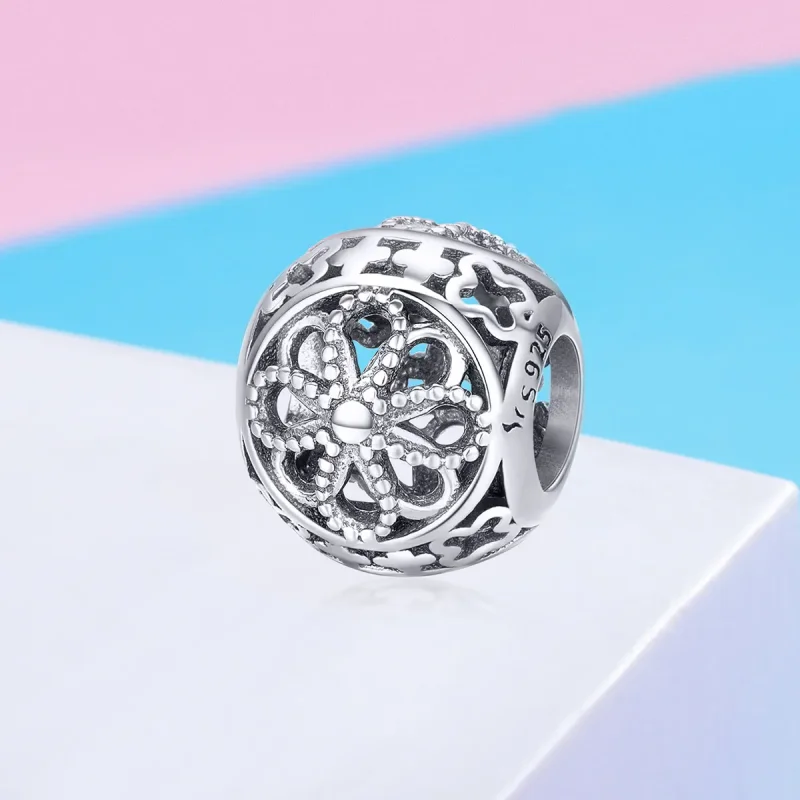 (imagine pentru) Talisman Tip Pandora Flori din argint - SCC899 - Vizualizare 2
