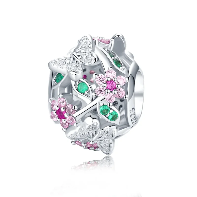(imagine pentru) Talisman Tip Pandora Fluture dansant din argint - BSC116 - Vizualizare 5
