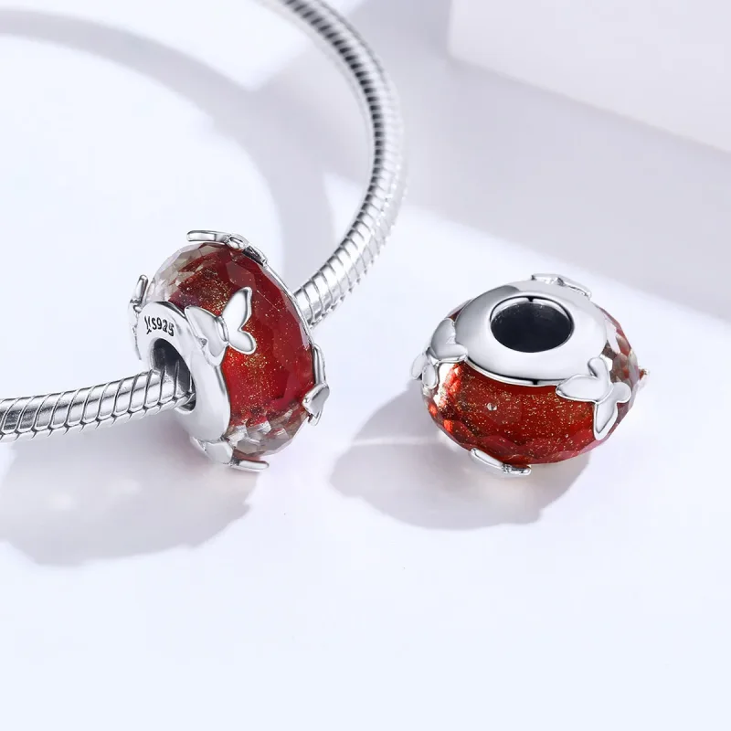 (imagine pentru) Talisman Tip Pandora Fluture dansant din argint - SCC1256 - Vizualizare 4