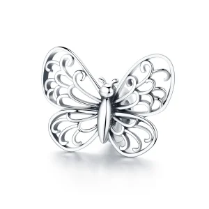 (imagine pentru) Talisman Tip Pandora Fluture din argint - BSC062