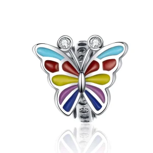 (imagine pentru) Talisman Tip Pandora Fluture din argint - SCC1195