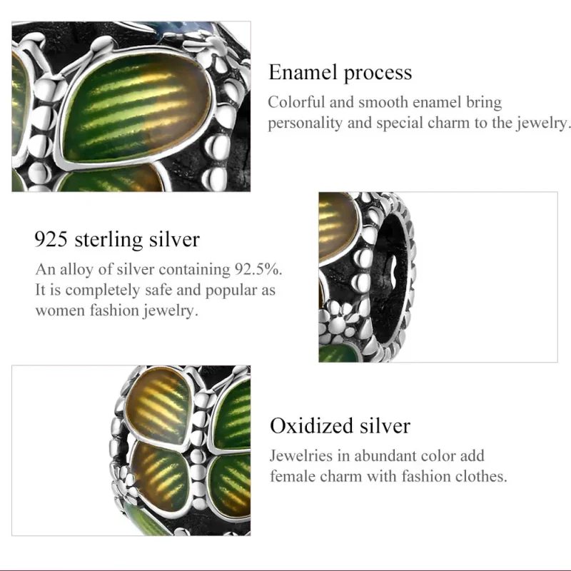 (imagine pentru) Talisman Tip Pandora Fluturi fantezi din argint - SCC1705 - Vizualizare 7