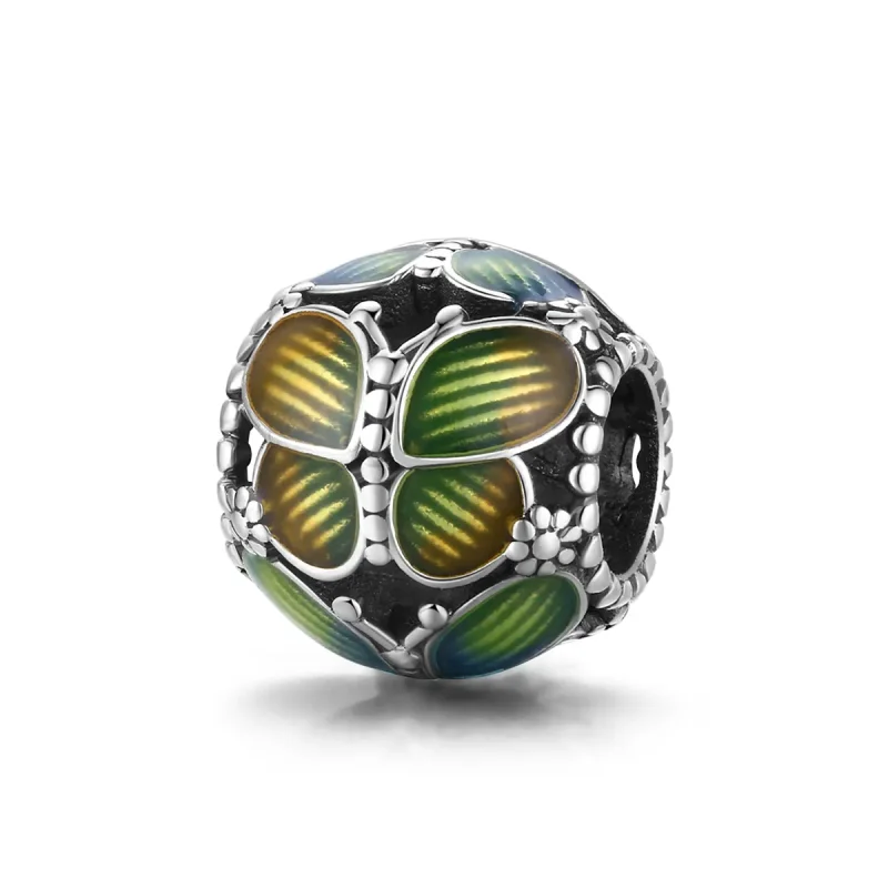 (imagine pentru) Talisman Tip Pandora Fluturi fantezi din argint - SCC1705