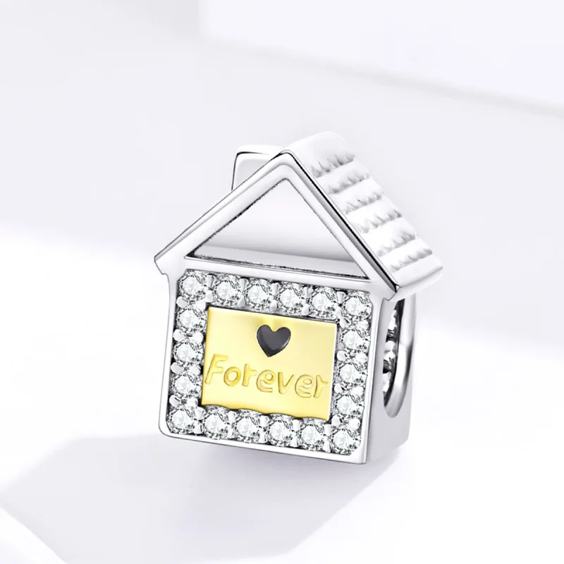 (imagine pentru) Talisman Tip Pandora Forever Familie în două tonuri în două nuanțe - SCC1330 - Vizualizare 2