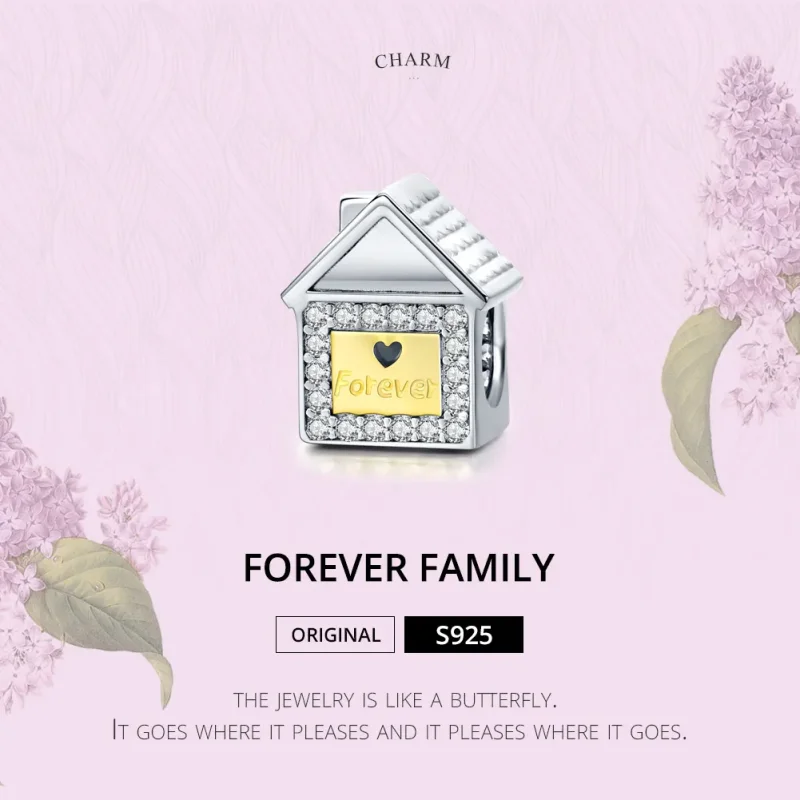 (imagine pentru) Talisman Tip Pandora Forever Familie în două tonuri în două nuanțe - SCC1330 - Vizualizare 6