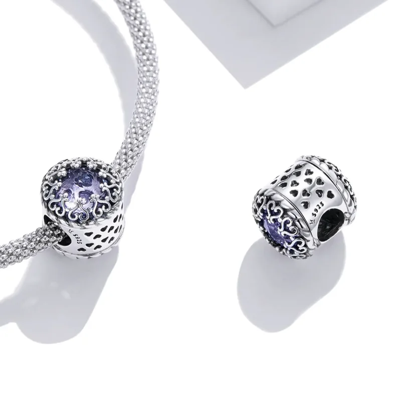 (imagine pentru) Talisman Tip Pandora Frumusețea durează pentru totdeauna din argint - SCC1791 - Vizualizare 4