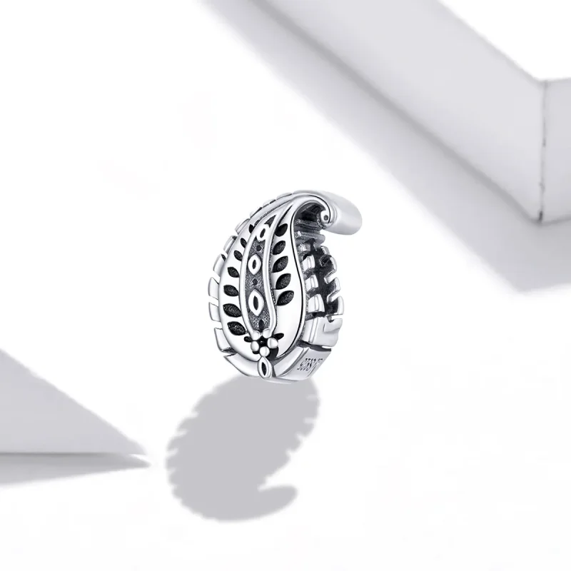 (imagine pentru) Talisman Tip Pandora Frunze Vintage din argint - SCC1824 - Vizualizare 2