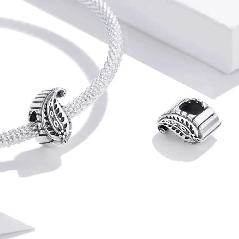 (imagine pentru) Talisman Tip Pandora Frunze Vintage din argint - SCC1824 - Vizualizare 4