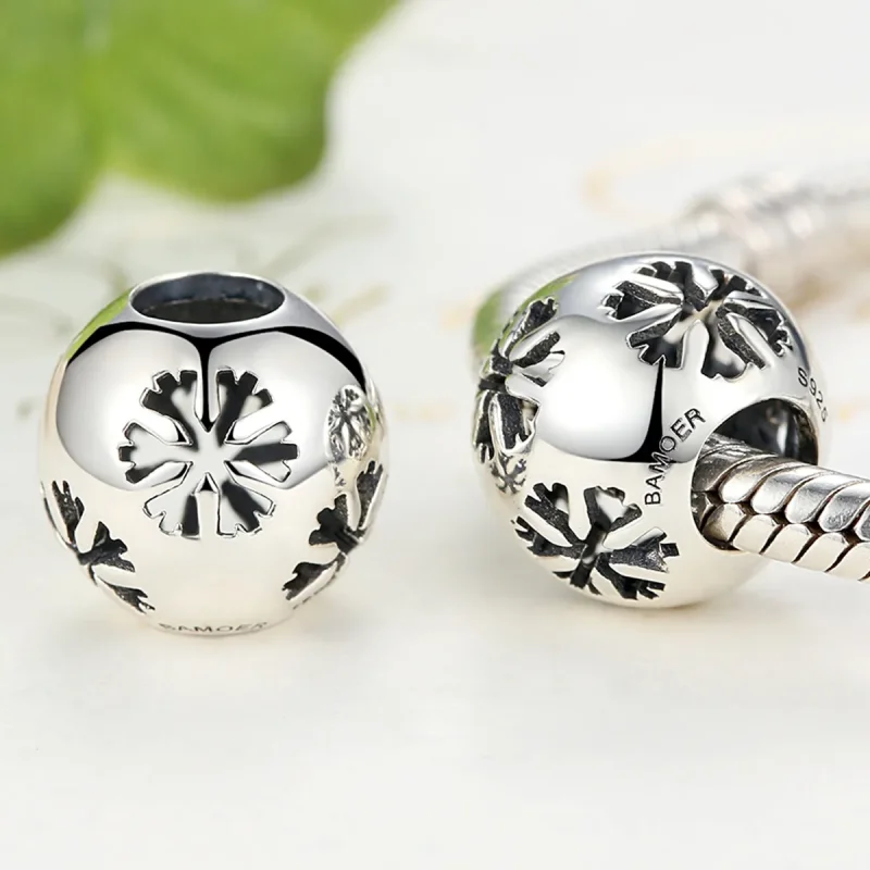 (imagine pentru) Talisman Tip Pandora Fulg de nea din argint - SCC070 - Vizualizare 2