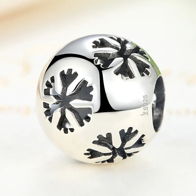 (imagine pentru) Talisman Tip Pandora Fulg de nea din argint - SCC070 - Vizualizare 3