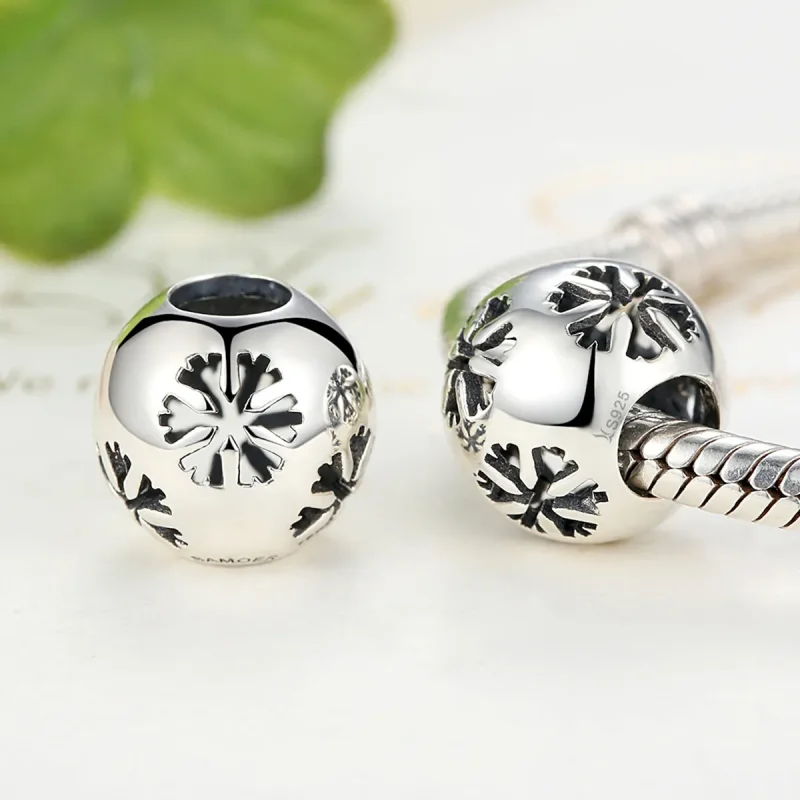 (imagine pentru) Talisman Tip Pandora Fulg de nea din argint - SCC070 - Vizualizare 4