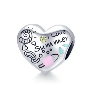 (imagine pentru) Talisman Tip Pandora Graffiti de vară din argint - SCC1529