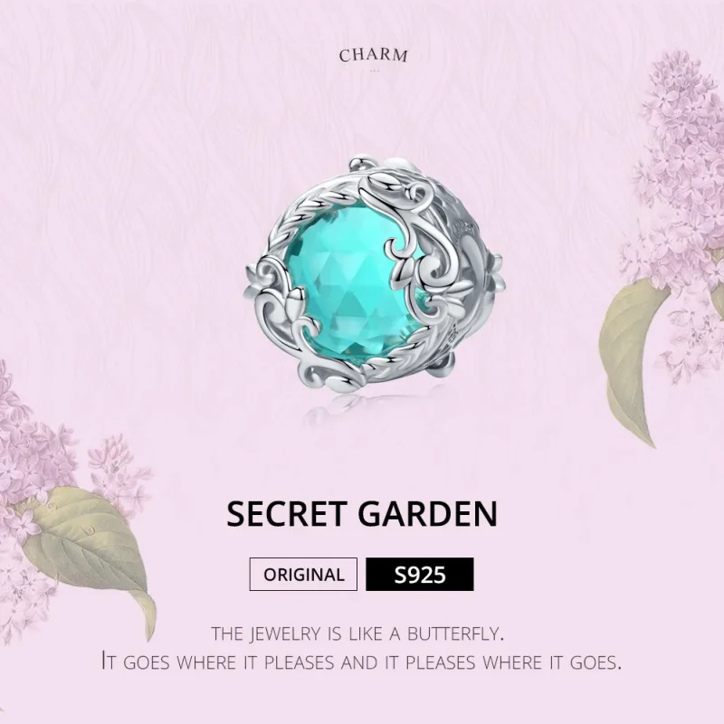 (imagine pentru) Talisman Tip Pandora Grădina Cecret din argint - BSC105 - Vizualizare 6