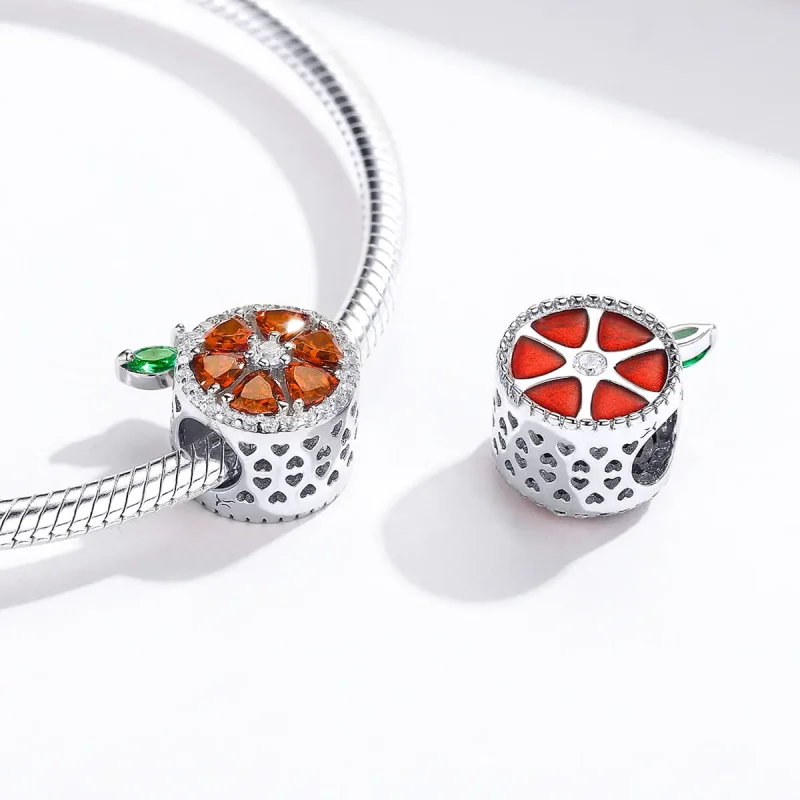 (imagine pentru) Talisman Tip Pandora Grepfrut din argint - SCC1277 - Vizualizare 4