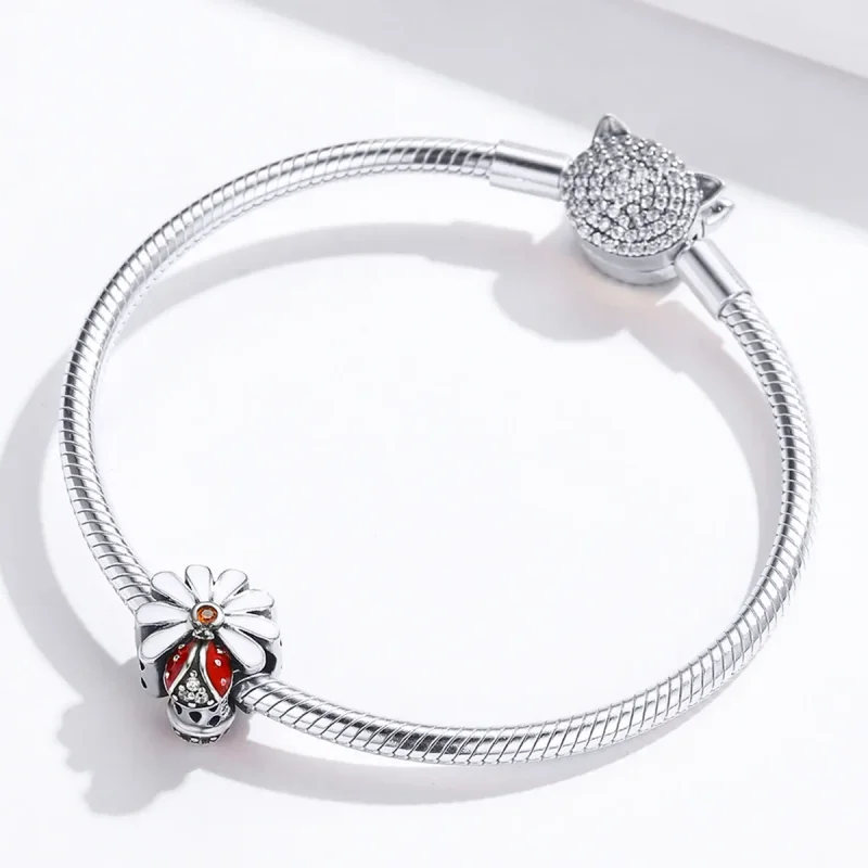 (imagine pentru) Talisman Tip Pandora Gărgăriță din argint - SCC1276 - Vizualizare 4