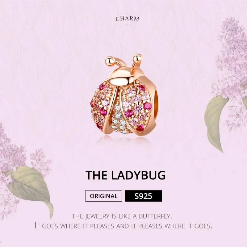 (imagine pentru) Talisman Tip Pandora Gărgăriță din aur rose - SCC1120-C - Vizualizare 2