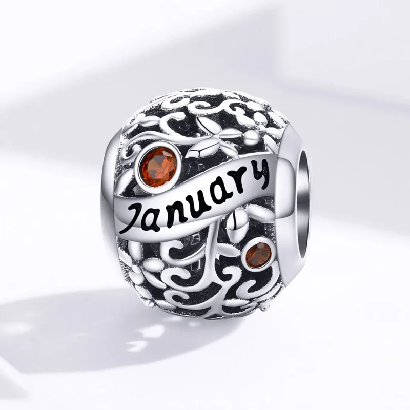 (imagine pentru) Talisman Tip Pandora Ianuarie Birthstone din argint - SCC1385-1 - Vizualizare 4
