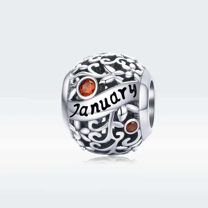(imagine pentru) Talisman Tip Pandora Ianuarie Birthstone din argint - SCC1385-1 - Vizualizare 5