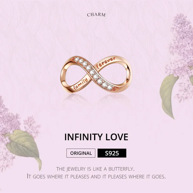 (imagine pentru) Talisman Tip Pandora Infinit din aur rose - SCC1146-C - Vizualizare 2