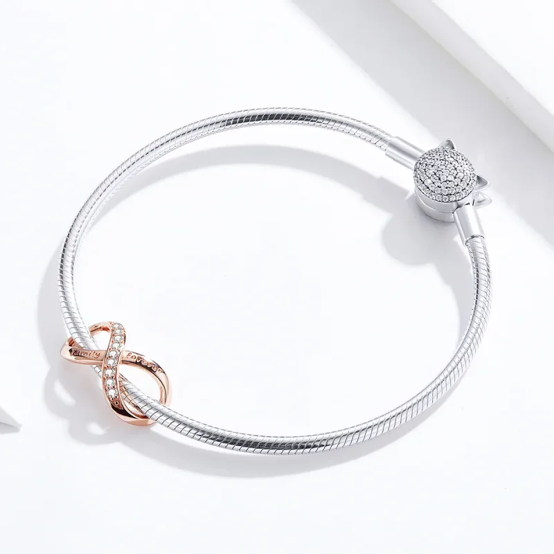 (imagine pentru) Talisman Tip Pandora Infinit din aur rose - SCC1146-C - Vizualizare 3