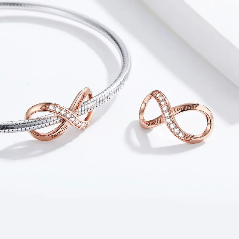 (imagine pentru) Talisman Tip Pandora Infinit din aur rose - SCC1146-C - Vizualizare 4