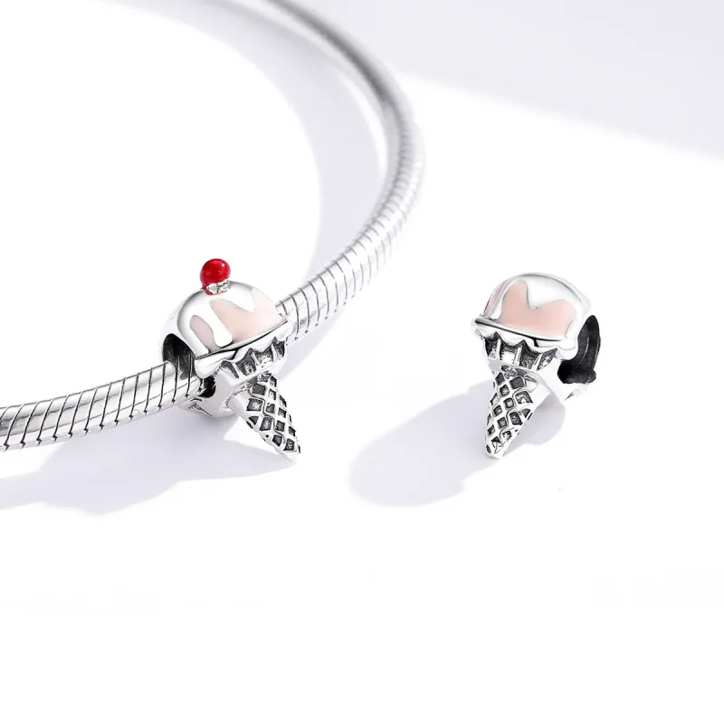 (imagine pentru) Talisman Tip Pandora Inghetata din argint - SCC1533 - Vizualizare 4