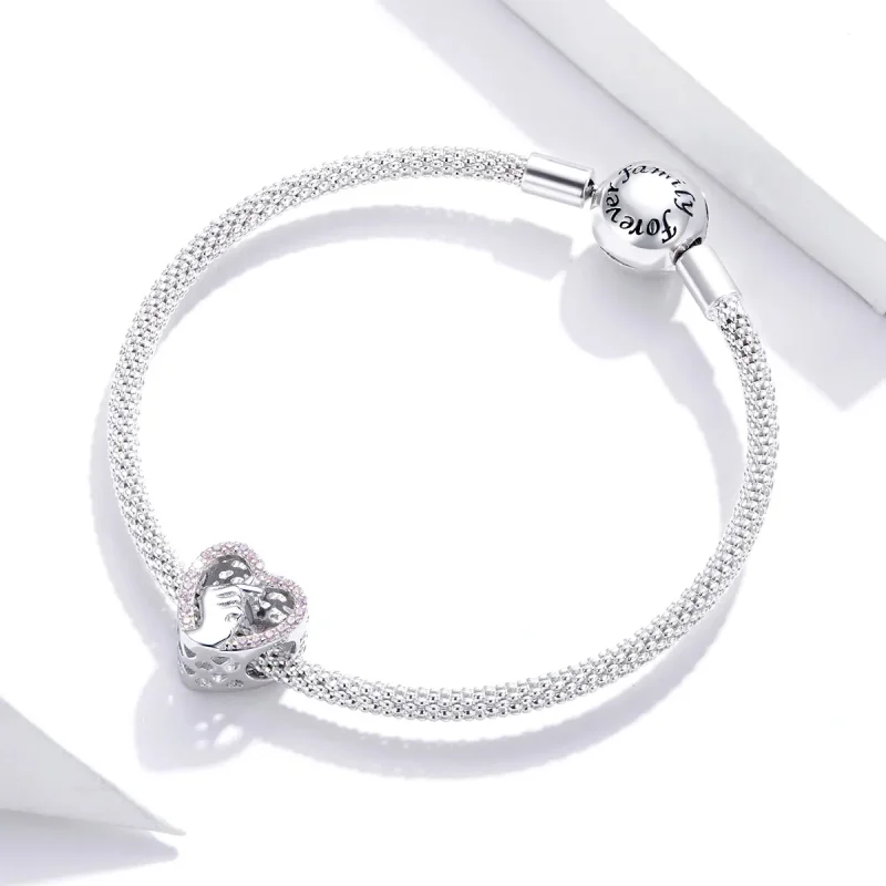 (imagine pentru) Talisman Tip Pandora Inima Degetului din argint - SCC1690 - Vizualizare 3