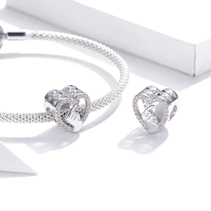 (imagine pentru) Talisman Tip Pandora Inima Degetului din argint - SCC1690 - Vizualizare 4