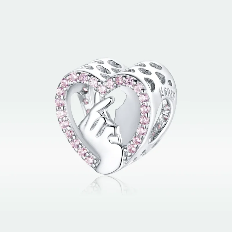 (imagine pentru) Talisman Tip Pandora Inima Degetului din argint - SCC1690 - Vizualizare 5