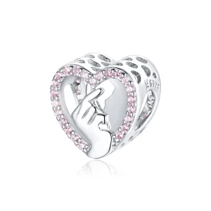 (imagine pentru) Talisman Tip Pandora Inima Degetului din argint - SCC1690