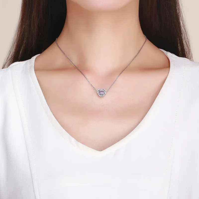 (imagine pentru) Talisman Tip Pandora Inima din argint - SCC1109 - Vizualizare 4