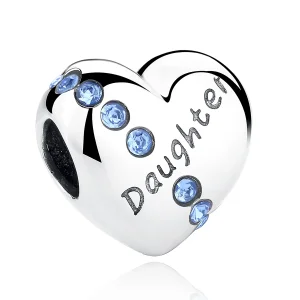 (imagine pentru) Talisman Tip Pandora Inima fiică din argint - SCC007