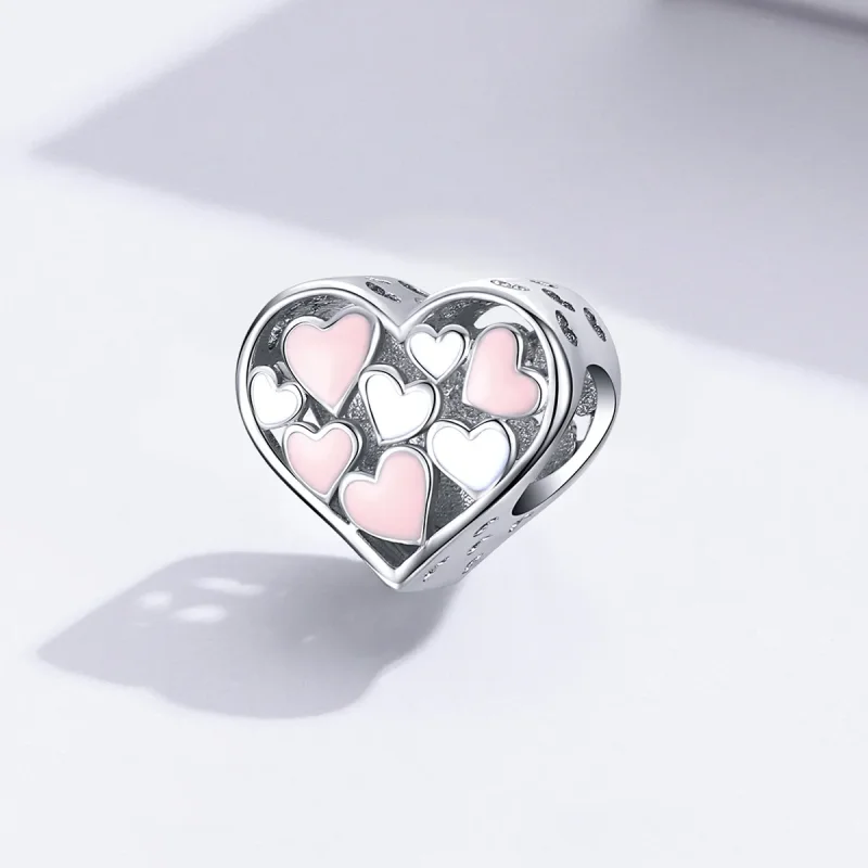 (imagine pentru) Talisman Tip Pandora Inima romantică din argint - SCC1423 - Vizualizare 2