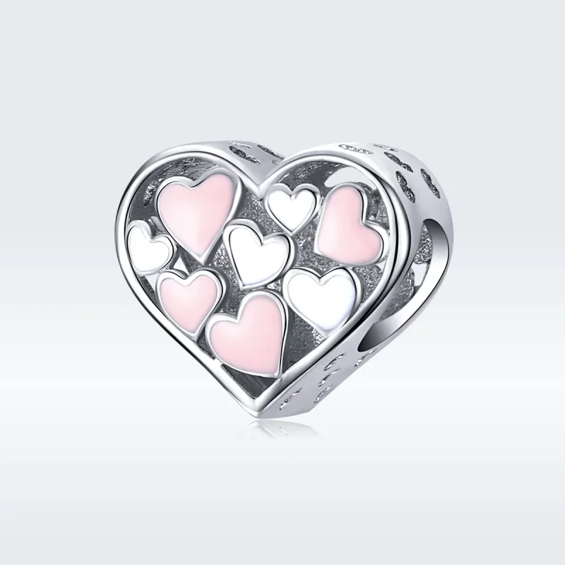 (imagine pentru) Talisman Tip Pandora Inima romantică din argint - SCC1423 - Vizualizare 5