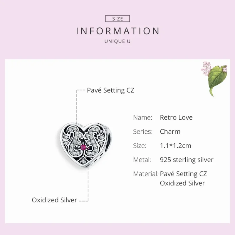 (imagine pentru) Talisman Tip Pandora Intotdeauna in inima mea din argint - SCC1415 - Vizualizare 7
