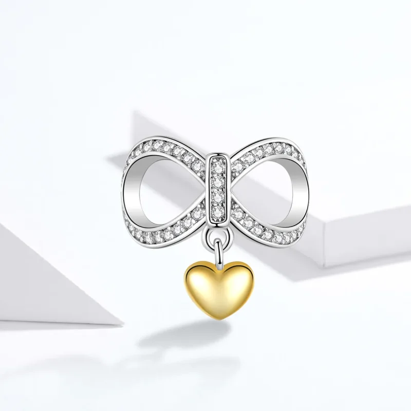 (imagine pentru) Talisman Tip Pandora Iubire infinita în două nuanțe - SCC1300 - Vizualizare 4